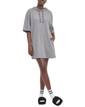 UGG Women's Kassey Hooded T Shirt Dress Shirt, Black, S at