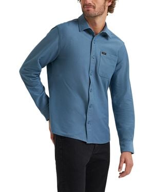 Lee Jeans X Knit Long Sve All-purpose 1 Pocket Shirt - Blue
