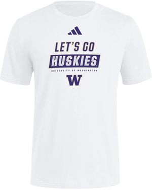 adidas Ncaa 25/26 Team Graphic T-shirt - White
