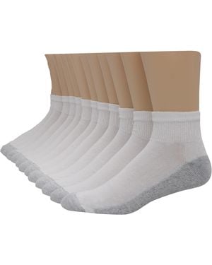 Hanes Mens Double Tough Ankle Socks - Gray