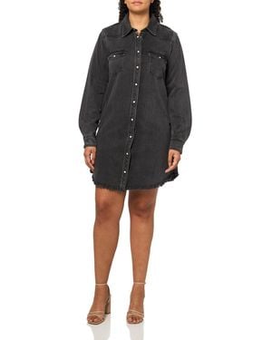 Lucky Brand Denim Shirt Dress - Black