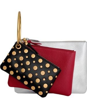 Rebecca Minkoff Triple Zip Pouch - Red