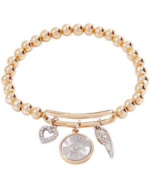 ALEX AND ANI A22eestbrsg,evil Eye Charm Stretch Bracelet,shiny Gold,gold 30b00008 - Metallic