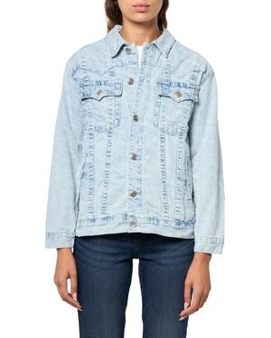 TRUE RELIGION Monogram Oversized Jimmy Jacket - Blue