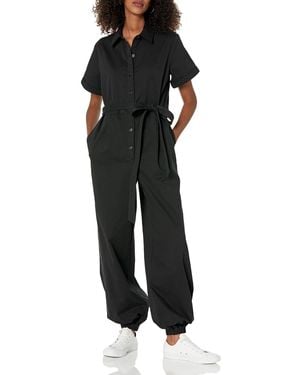 The Drop Black Ss Jumpsuit With Self Belt By @jalisaevaughn