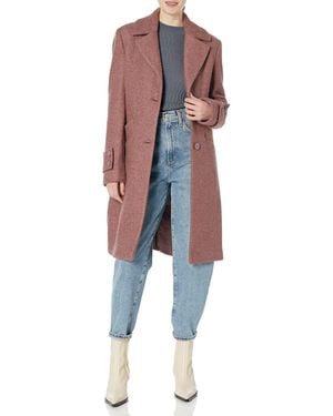 Marc New York Marc New York By Classic Boucle Wool Notch Collar - Multicolor