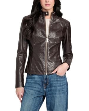 Guess Mel Faux Leather Biker - Black