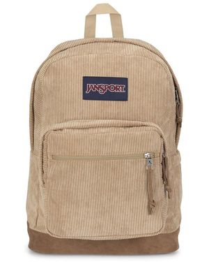 Jansport Right Pack Expressions Backpack - Travel, Work, Or Laptop Bag - Curry Corduroy - Natural