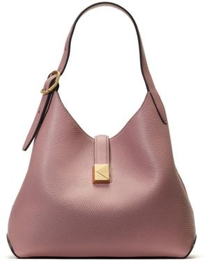 Kate Spade Deco Pebbled Leather Crossbody Tote - Purple