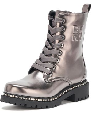 DKNY Women's Rommily Lace Up Combat Boot With Studs - Fashion Ankle Boots - View #5