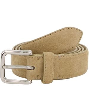 Vince .5 Inch Stitched Fe Belt - Natural