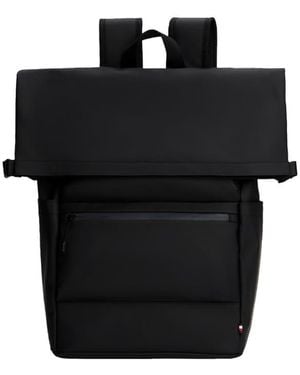 Tommy Hilfiger S Rolltop Backpack - Black