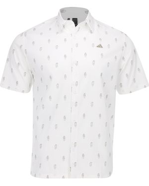 adidas Go-to Resort Button Down Polo Shirt - White
