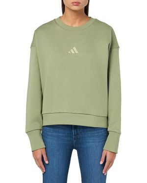 adidas All Szn Fleece Loose Sweatshirt - Green