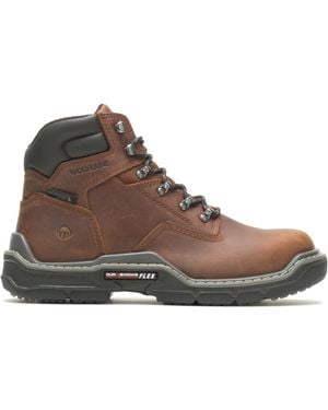 Wolverine Raider Durashocks 6" Waterproof Composite Toe Construction Boot - Brown