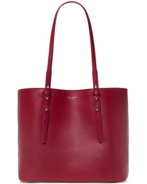 Kate Spade Do It All Fine Grain Leather Large Tote - Red