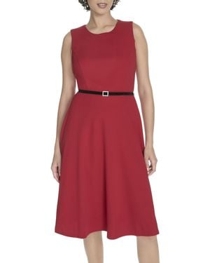Tommy Hilfiger Dresses Fit And Flare - Red