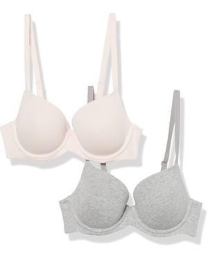 Amazon Essentials Reggiseno in Cotone Coppa Piena Donna - Bianco