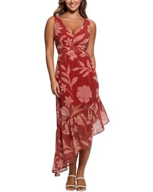 Guess Sleeveless Sabrina Dress - Red