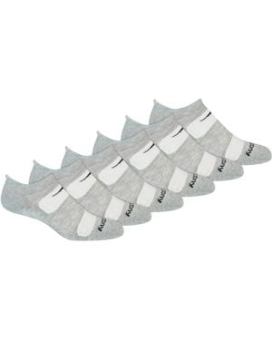 Saucony Rundry Mesh Ventilating Comfort Fit Performance Tab Socks - White