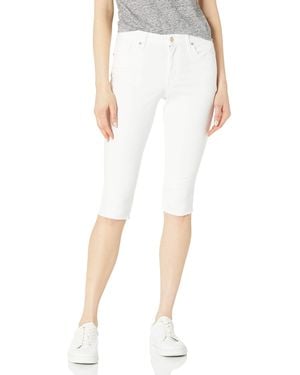 Jessica Simpson Size Adored High Rise Slim Knicker Short - White