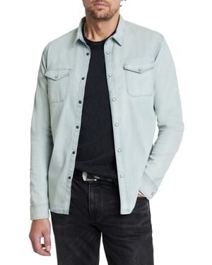 John Varvatos Marshall Western Shirt - Blue