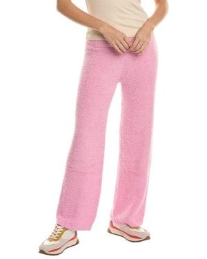 Monrow Hb0621-plush Sweater Pant - Pink