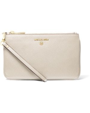 Michael Kors Medium Top Zip Wristlet - Naturel
