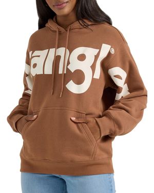 Wrangler Retro Hoodie Sweatshirt - Brown