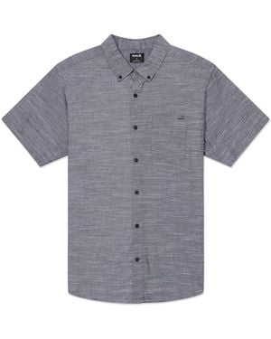 Hurley Icon Stretch Short Sleeve Button Down Shirt - Gray