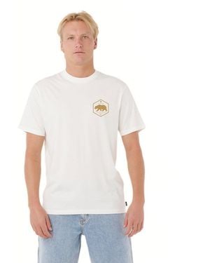 Rip Curl California Bear Short Sleeve Destinations T-shirt Tee - White