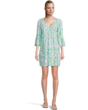 Lilly Pulitzer Danika 3/4 Sleeve Tunic Dress - Blue