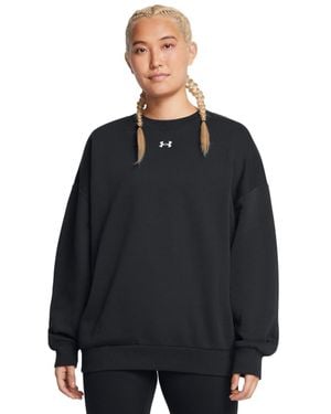 Under Armour Rival Fleece Oversized Crew, - Black