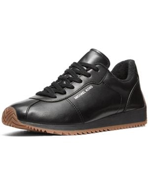 Michael Kors Rhodes Trainer Shoes, Leather - Black