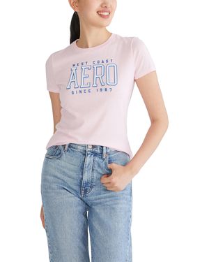 Aéropostale Block Short Sleeve Graphic Tee - Blue