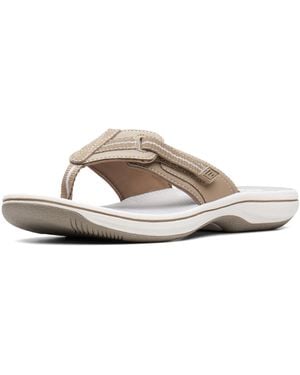 Clarks Brinkley Jazz Flip Flop - Natural