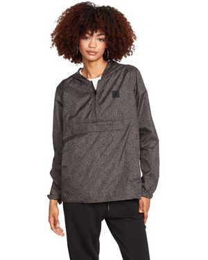 Volcom S Earth Tripper Packable Jacket Windbreaker - Gray