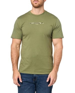 Karl Lagerfeld Paris Pullover Short Sleeve Camoflague T-shirt - Green