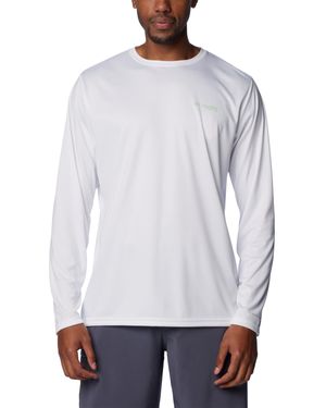 Columbia Terminal Tackle Pfg Fish Flag Long Sleeve - White