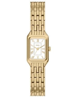 Fossil Raquel Mini Three-hand Gold-tone Stainless Steel Watch - Metallic