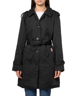 HUNTER Stacy Classic Coated Trench - Black