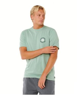 Rip Curl Pacific Rinse Short Sleeve T-shirt - Green