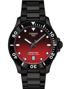 Tissot Seastar 1000 Quartz 40mm Red For - Black