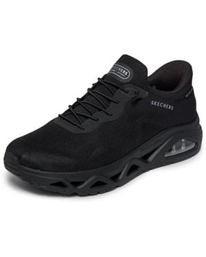 Skechers Uno Glide-step-air Gliders Hands Free Slip-ins Sneaker - Black