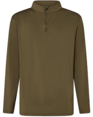 Oakley Standard Issue Core Quarter Zip Sweatshirt Brown - Green
