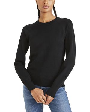 Dockers Classic Fit Long Sleeve Crewneck Sweater, - Black