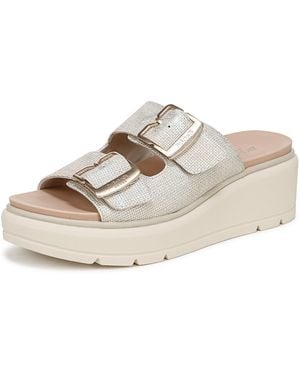 Dr. Scholls S Nice Day Max Og Wedge Sandal Off White Smooth 11 M - Natural