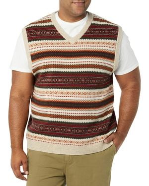 Amazon Essentials Sweatshirt-Weste Aus Lammwolle - Mehrfarbig