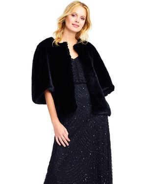 Adrianna Papell Knit Jacket With Bell Sleeve - Black