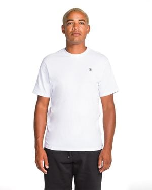 Volcom Shirt – Soft Cotton Crewneck With Logo - White
